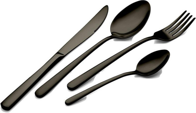 Набір столових приладів 16 пр Black Silver Berlinger Haus BH-2616 Киев - изображение 1