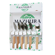 Набір чайних ложок Mazhura Beech Wood MZ-505667 6 шт Киев