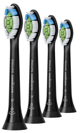 Насадка для зубної щітки Philips Sonicare W Optimal White HX6064-11 4 шт чорна Киев - изображение 1