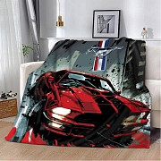 Плед 3D Ford Mustang 2598_A 12429 160х200 см Киев
