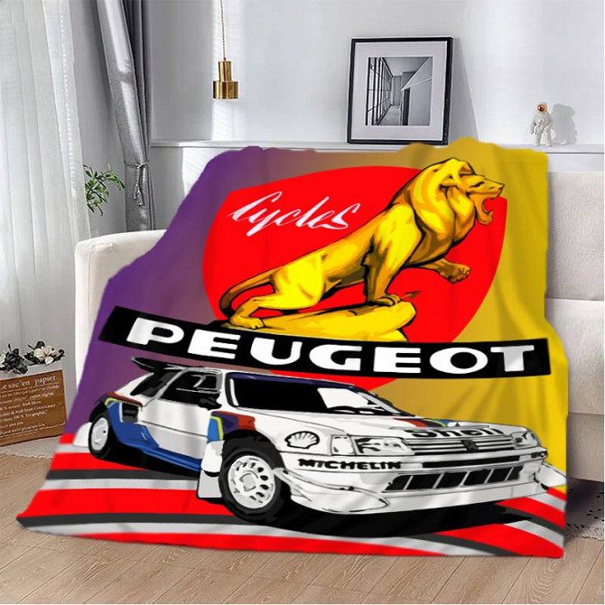 Плед 3D Peugeot 2597_B 12427 135х160 см Киев - изображение 1