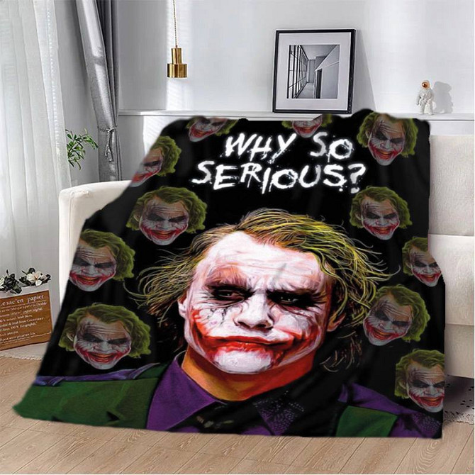 Плед 3D Джокер Why so serious? 20222402_B 11607 135х160 см Киев - изображение 1