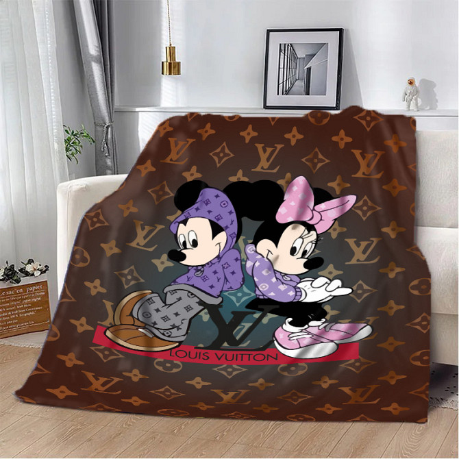 Плед 3D Магія та Стиль Легендарне Поєднання Louis Vuitton та Мікі Маус 20222316_B 10579 135х160 см Киев - изображение 1