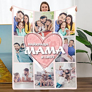 Плед 3D зі своїм фото Мама "Найкраща мама в світі" на 8 фото 20222362_B 10670 135х160 см Київ
