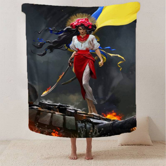 Плед 3D Я-Українка 2894_B 13254 135х160 см Киев - изображение 1