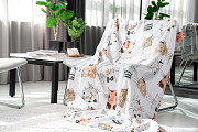 Плед Ardesto Flannel Великі коти ART-0113-PB 160х200 см білий Киев