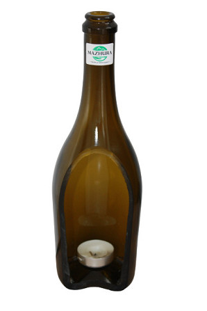 Свічник пляшка Mazhura Vine MZ-708254 28,5х8 см Киев - изображение 1