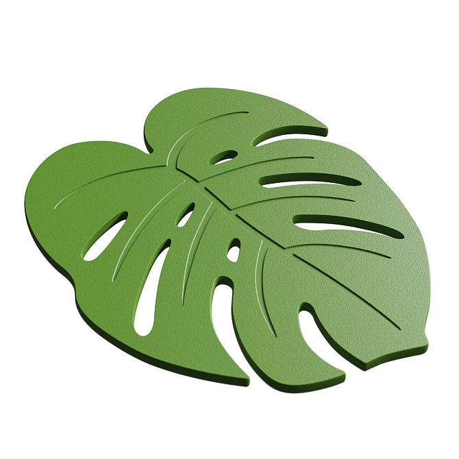 Підставка під гаряче Krauff Monstera 29-305-079 22х17 см зелена Киев - изображение 1