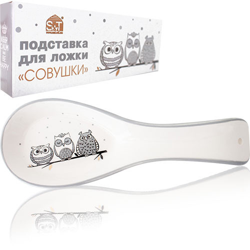 Підставка під ложку SNT Совушки 3653-18 23х2,5 см Киев - изображение 1