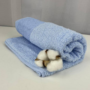 Рушник для обличчя махровий Febo Vip Cotton Botan Туреччина 6398 блакитний 50х90 см Київ