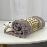 Рушник для обличчя махровий Febo Vip Cotton Grek Туреччина 6385 капучино 50х90 см Київ