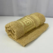 Рушник для обличчя махровий Febo Vip Cotton Grek Туреччина 6386 жовтий 50х90 см Київ