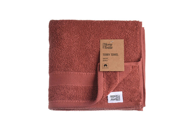 Рушник махровий Ardesto Super Sof ART-2250-RT 90х50 см теракотовий Киев - изображение 1
