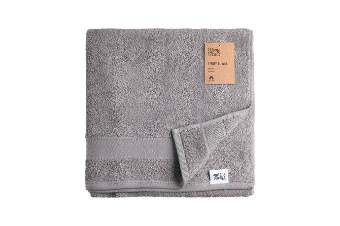 Рушник махровий Ardesto Super Sof ART-2270-SL 140х70 см сіре Киев - изображение 1