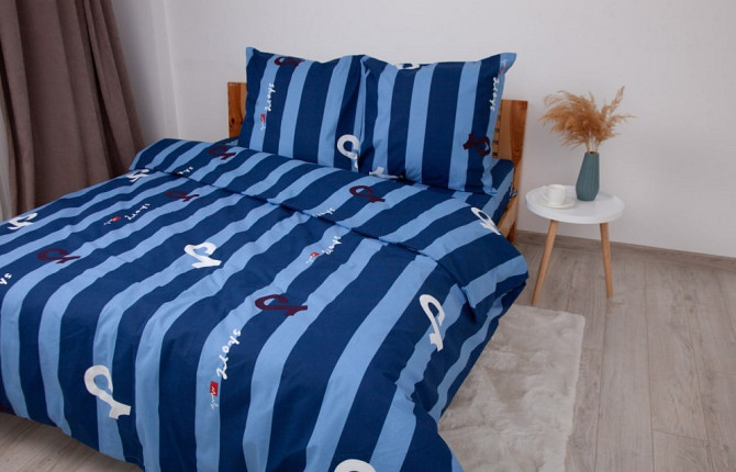 Постільна білизна двоспальне ТЕП Soft dreams Line Blue 2-03858-26457 180х215 см блакитне Киев - изображение 1