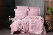 Постільна білизна євро Arya Arya Vogue Органік Жаккард Paris AR-A107256-Fuchsia 200x220 см фуксія Киев