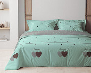 Постільна білизна полуторна ТЕП Happy Sleep Mint&Grey Hearts ТЕП 2-03794-24945 150х215 см Киев