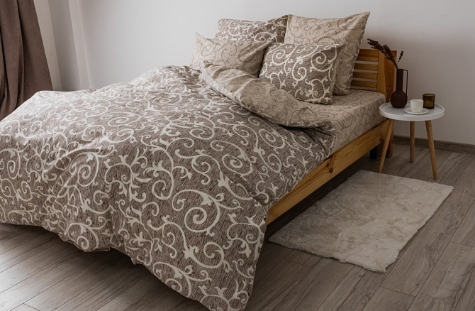 Постільна білизна сімейна ТЕП Soft dreams Beige and White 2-03860-25169 150х215х2 см Киев - изображение 1
