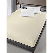 Простирадло на резинці Arya Сатин London AR-A107299-cream 160х200х30 см кремова Киев