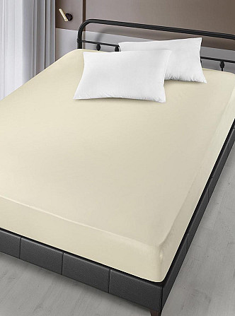 Простирадло на резинці Arya Сатин London AR-A107300-creamy 180х200х30 см кремова Київ - изображение 1