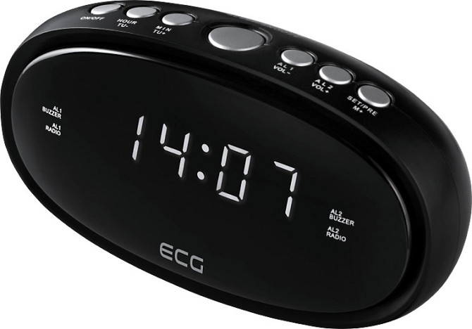 Радіо-годинник ECG RB-010-Black Киев - изображение 1