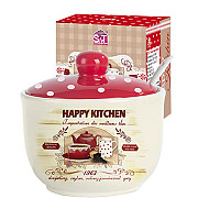 Цукорниця з ложкою 450 мл Happy Kitchen SNT 2242-11 Київ