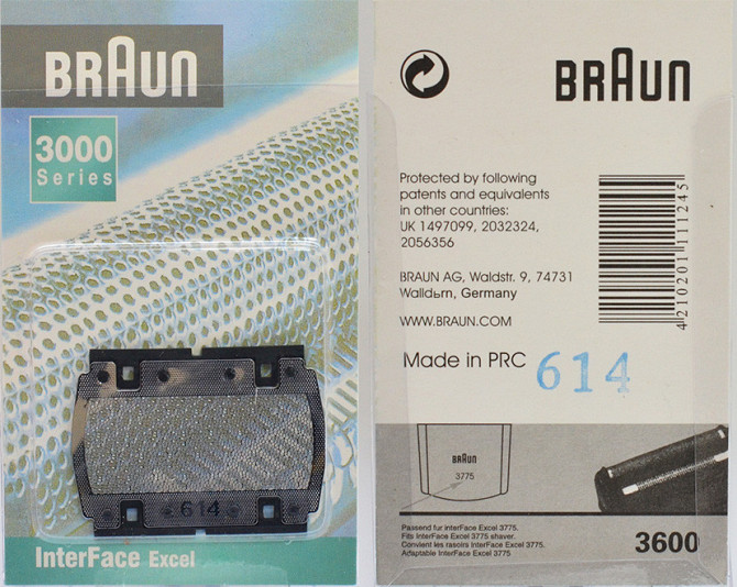 Сітка для бритви Braun 3000 614 Киев - изображение 1