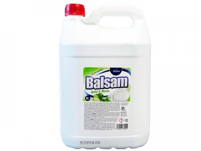 Засіб для миття посуду Deluxe Balsam Яблуко з м'ятою 4260504880454 5 л Київ - изображение 1