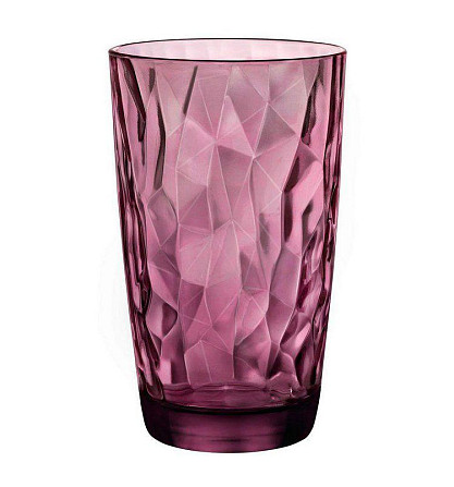 Стакан високий 470 мл Diamond Rock Purple Bormioli Rocco 350270-M0-2321990 Киев - изображение 1