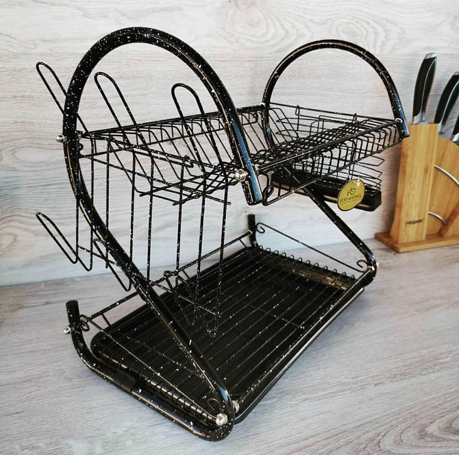Сушарка настільна 2-х ярусна Edenberg EB-2109M-Black 26х41х56 см чорна Киев - изображение 1