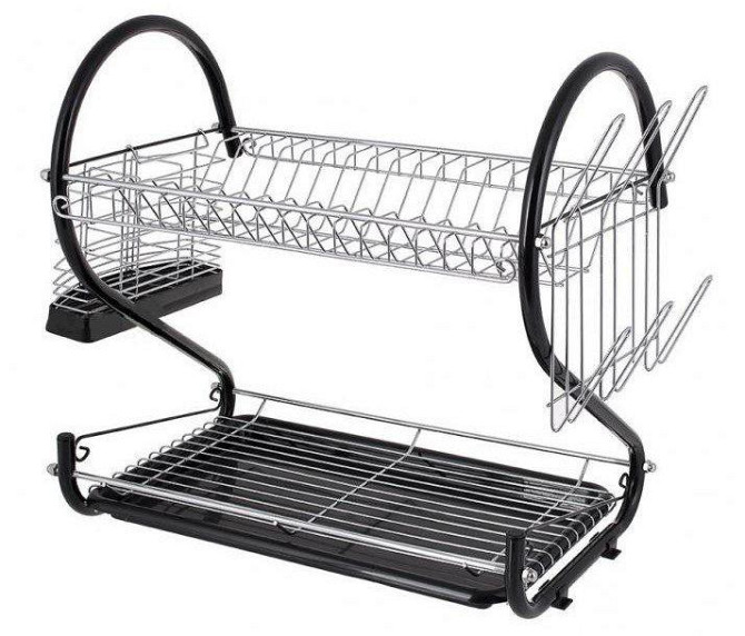 Сушарка настільна 2-х ярусна Edenberg EB-2110-Black 55х25,5х39,5 см чорна Киев - изображение 1