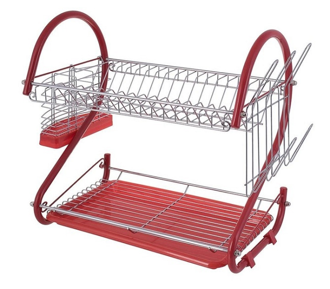 Сушарка настільна 2-х ярусна Edenberg EB-2110-Red 55х25,5х39,5 см червона Киев - изображение 1