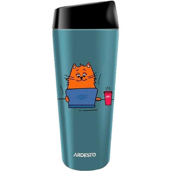 Термокухоль Ardesto Coffee Time Red Cat AR-2645-CG 450 мл синій Київ - изображение 1