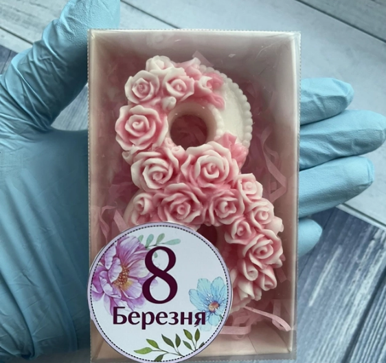Подарунковий набір з мила в коробочке до 8 березня VB-015-KR Львов - изображение 1