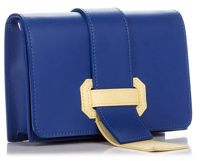 Кожаный клатч Genuine Leather синий Київ - изображение 1