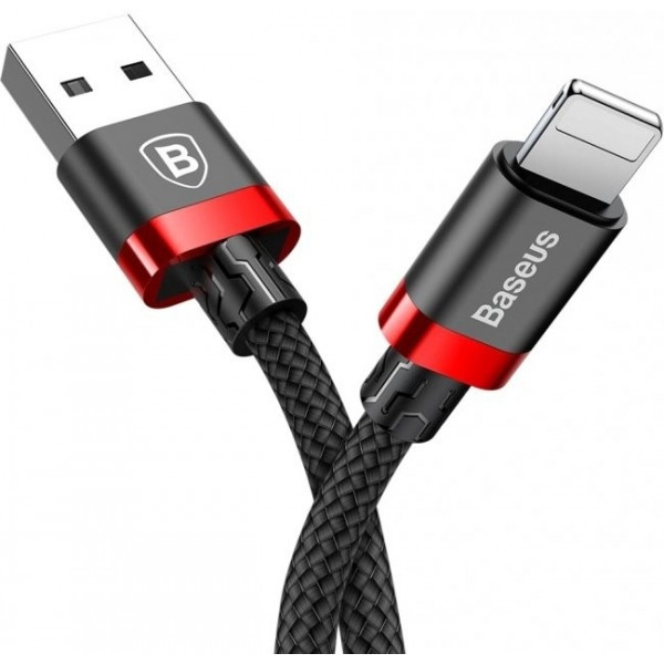 Кабель Baseus Cafule USB to Lightning 1.5A 2m Red/Black (Код товару:21819) Харьков - изображение 1