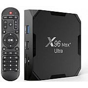 Romsat ТВ-приставка Smart TV X96 MAX+ Ultra 4/64GB Android TV (905x4) Black (Код товару:34953) Харьков