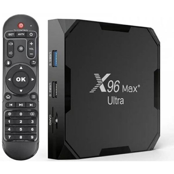 Romsat ТВ-приставка Smart TV X96 MAX+ Ultra 4/64GB Android TV (905x4) Black (Код товару:34953) Харьков - изображение 1