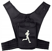 Нагрудная сумка - жилет для бега, фитнеса Verk Group черная Київ