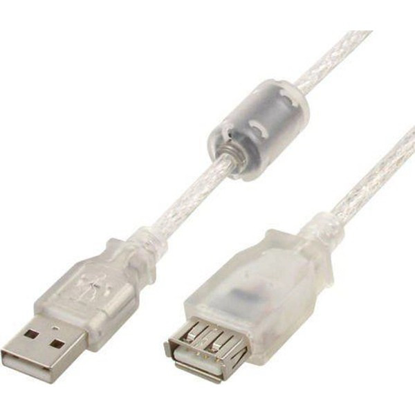 USB подовжувач Cablexpert CCF-USB2-AMAF-TR-6 USB 2.0 AM/AF 1.8 м White (Код товару:35078) Харьков - изображение 1