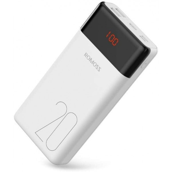 Power Bank Romoss LT20PS 20000mAh White (PLM20-102-1131H) UA (Код товару:35383) Харьков - изображение 1