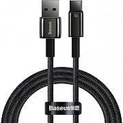 Кабель Baseus Tungsten Gold Fast Charging USB to Type-C 100W 1m Black (CAWJ000001) (Код товару:29957 Харьков