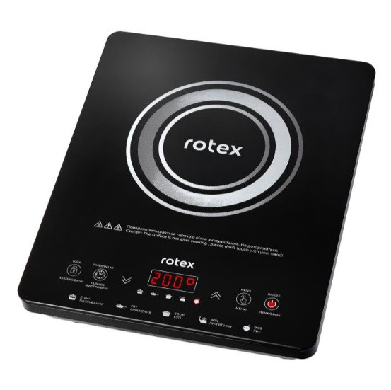 Плита индукционная электрическая настольная Rotex RIO225-G 1400 Вт черная Київ - изображение 1