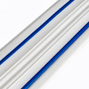 Плінтус РР самоклеючий білий з синьою смужкою 2300*140*4мм (D) SW-00001811 Киев