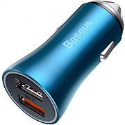 Автомобільний зарядний пристрій Baseus Golden Contactor Pro Dual QC Car Charger U+U 40W Blue (CCJD-A Харьков