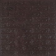 3D панель самоклеюча цегла Чорний шоколад 700х770х3мм (018-3) SW-00000543 Киев