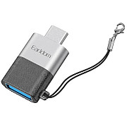 Перехідник Earldom ET-OT72 OTG USB-C to USB Silver (Код товару:35682) Харьков