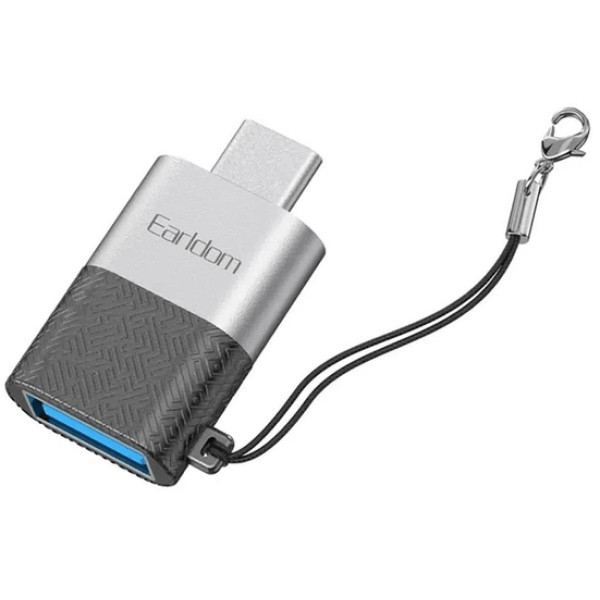 Перехідник Earldom ET-OT72 OTG USB-C to USB Silver (Код товару:35682) Харьков - изображение 1