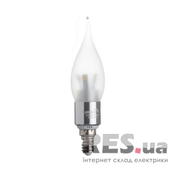 Лампа светодиодная С35Т 5W E14 10LED 4500K 450LM 230V / LM341з хвостиком milk Lemanso Київ - изображение 1