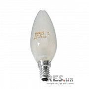 Лампа накаливания B35 40Вт Е14 свеча матовая PHILIPS Київ